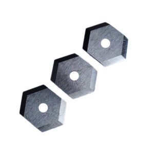 تیغه شش ضلعی برش پلاستیک HSS، ابعاد 28x20x1 میلیمتر، مناسب خطوط تولید